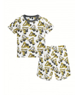 Pajamas Set Shorts Cotton Summer Boys Homewear 