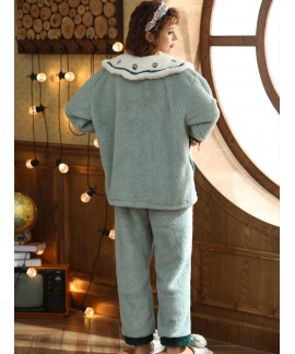 Thermal &Thick Teddy Loungewear Set 