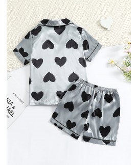 Girls Short Sleeve Pajama Set