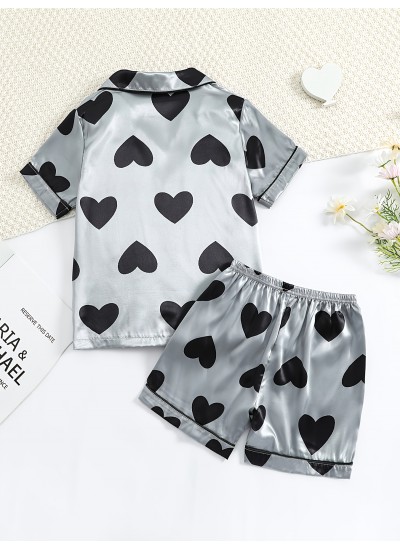 Girls Short Sleeve Pajama Set