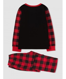 Men's &quot;merry Christmas&quot; Plaid Lo...