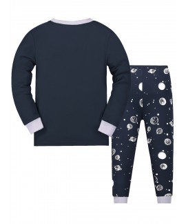 Boys Space Print Pajamas Set