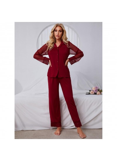 Amazon European Union Home Clothes Women's Solid Color pajamasets