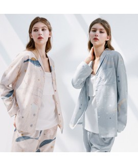 PiMA Cotton 50 Bamboo Yarn Gauze Maternity Pajama ...