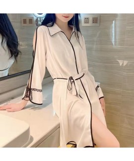 Women's Sleep Skirt 2023 New Spring Autumn Ice Sil...