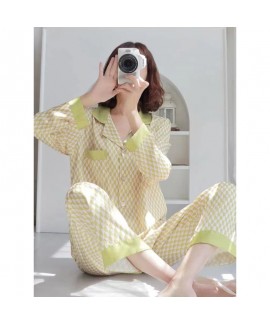 Ice Silk Pajama Set for Women in 2023 Autumn New A...