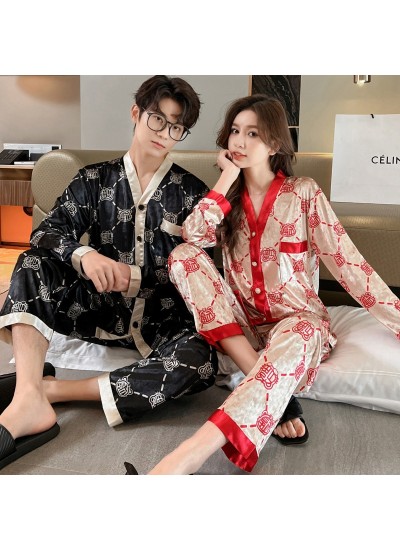 New Spring and Autumn Golden Velvet Women's Sleepwear, 2023 Long Sleeve Fashion Large Flower Can be Worn Out Home Wear