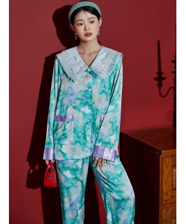 Loose pajamas women's spring and autumn long-sleev...