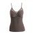 V-neck mesh seamless camisole with inserts taupe 