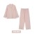 Cotton Crepe Couple Pajamas Ladies-Pink 