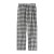 Men's flannel carbon gray single trousers 