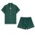 Women's Tencel Short Sleeve Suit Dark Green 