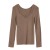 Lace bottoming long sleeve mocha color 