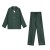 Men's Tencel Long Sleeve Suit Dark Green 