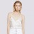 Mulberry silk eyelash lace camisole simple white 