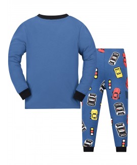 Boys Print Pajamas Set Long Sleeves And Pants Set 