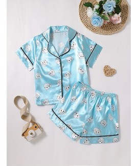 Summer Blouses Short Sleeve Girls Matching Shorts 