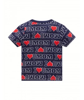 Boys I Love You Mom Pajamas Set Short Sleeves Tops Bottoms Comfortable Cozy Casual Kids Clothes 