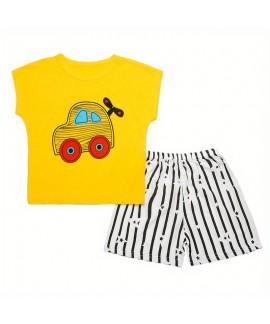 Boys Summer Pajamas Set Comfortable Homewear 