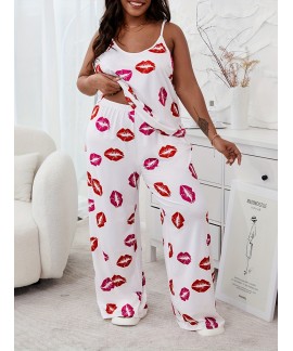 Womens Plus Two Piece Plus Size Summer Pajama 