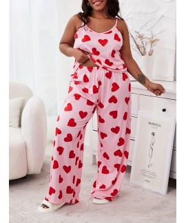 Womens Plus Two Piece Plus Size Summer Pajama 