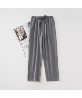 New Autumn Winter Men's Fleece Fabric Sleep Pants Thick Long Pants Large Size Loose Home Pants Exported to Amazon