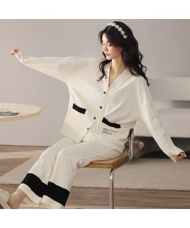 Women's Lounge Pajamas Autumn Winter Spring Women's Cardigan Suit Sleepwear Casual Loose Wearable Student Sleepwear