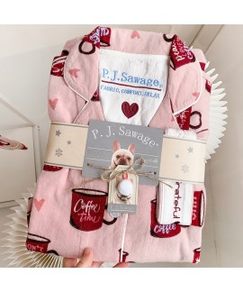 Cute New Arrival PJS Soft Flannel Fleece Long-Sleeved Jumpsuit for Autumn/Winter