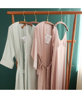 60 soft lyocell tencel women's suspender nightdress nightgown glossy satin home service bathrobe suspender skirt summer