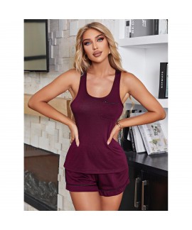 European and American home service women's spring and summer camisole shorts pajamas set ebay wholesale