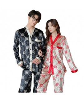 New Spring and Autumn Golden Velvet Women's Sleepwear, 2023 Long Sleeve Fashion Large Flower Can be Worn Out Home Wear