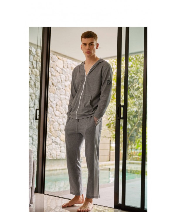 Fashion Long sleeved Men's pajama sets cheap sets of pajamas for male
