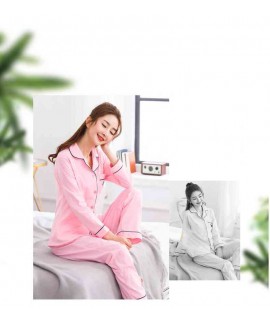 Couple's Home Wear Long Sleeve Cotton Casual Pajamas Set