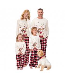 New Christmas Elk Print Parent-child Long-sleeved ...