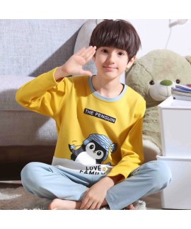 long sleeves Boys' cotton soft pajamas for spring ...