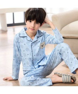 long sleeved cartoon boys pajama sets for spring 1...