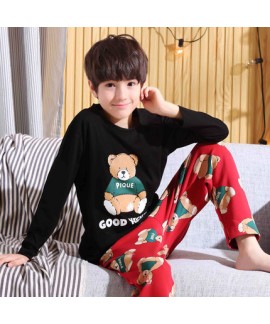 boys Cartoon long sleeve  Cotton pajamas for autumn pyjamas