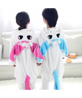 Flannel unicorn Cute cosplay pyjamas Comfy set of pajamas for children