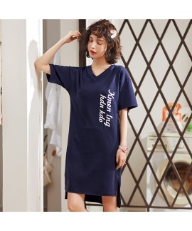 100 cotton new ladies' cartoon pajamas and onesies for summer short sleeve cute one-piece sleepwear for women