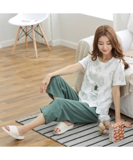 New Cotton Short Sleeve Trousers Cactus Ladie's Pa...