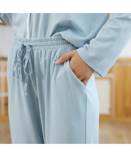 Wholesale Long Sleeve Trousers Modal Cotton Two-piece Ladies Home Wear Pajamas