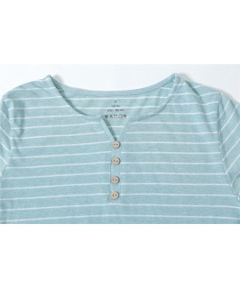 Japanese Style Cotton Short-sleeved Women's Pajamas Sset 0.05 Stretch wholesale