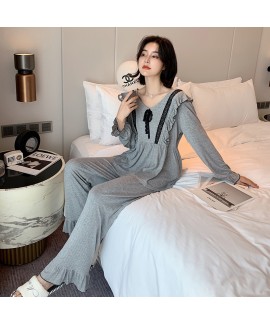 New Style Cotton Long-sleeved Trousers Home Service Suit For Autumm