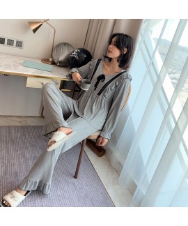 New Style Cotton Long-sleeved Trousers Home Service Suit For Autumm