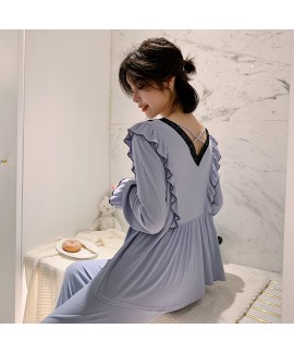 New Style Cotton Long-sleeved Trousers Home Service Suit For Autumm