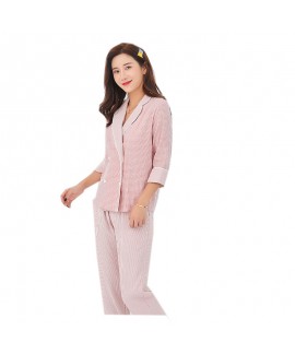 Double-layer Gauze Pure Cotton Outer Wear Ladies Home Service Suit