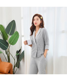 Double-layer Gauze Pure Cotton Outer Wear Ladies Home Service Suit