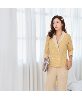 Double-layer Gauze Pure Cotton Outer Wear Ladies Home Service Suit