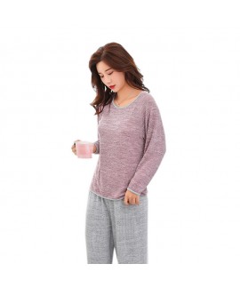 Color Cotton Yarn Can Be Worn Outside Casual Home Sportswear Pajamas For Spring And Autumn