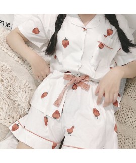 New High Quality Strawberry Short Sleeve Shorts Ca...